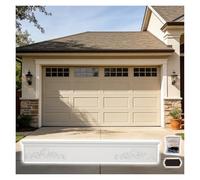 Fronton de dessus de porte Kit de moulure de porte transversale pour garage/double porte/corniche fenêtre, garniture décorative linteau porte blanche, fronton bois(Style 5,L 4.5ft/137cm)