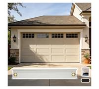 Fronton de dessus de porte Kit de moulure de porte transversale pour garage/double porte/corniche fenêtre, garniture décorative linteau porte blanche, fronton bois(Style 4,L 7.2ft/218cm)