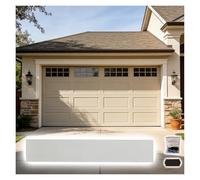 Fronton de dessus de porte Kit de moulure de porte transversale pour garage/double porte/corniche fenêtre, garniture décorative linteau porte blanche, fronton bois(Style 3,L 4.8ft/147cm)