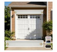 Fronton de dessus de porte Traverse de porte de garage extérieure 1 1.2 1.5 1.7 2 m, fronton style chinois sur porte bois pour porte d'entrée, grande moulure fenêtre ornée(Style 4,L 5.3ft/163cm)