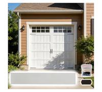 Fronton de dessus de porte Traverse de porte de garage extérieure 1 1.2 1.5 1.7 2 m, fronton style chinois sur porte bois pour porte d'entrée, grande moulure fenêtre ornée(Style 3,L 4.3ft/132cm)