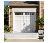 Fronton de dessus de porte Traverse de porte de garage extérieure 1 1.2 1.5 1.7 2 m, fronton style chinois sur porte bois pour porte d'entrée, grande moulure fenêtre ornée(Style 5,L 5.5ft/168cm)