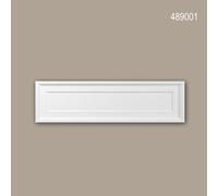 Fronton Profhome 489001 Moulure de façade Encadrement de fenêtre Élément de façade style Néo-Empire blanc