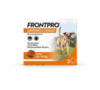 Boehring Frontpro 28,3mg Contre Puces Et Tiques Chiens Taille M 4-10kg 3 Comprimés À Croquer