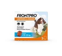 Frontline Frontpro antiparasitaire Grand Chien 10-25kg Puces et Tiques x3 comprimés