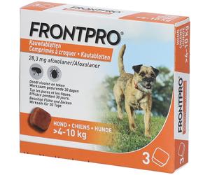 FRONTPRO® Comprimés à Croquer pour Chiens 4-10 kg Comprimé(S) À 3 pc(s)