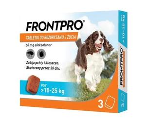 FrontPro Tabletten für Hunde gegen Flöhe und Zecken >10-25kg 3x68mg