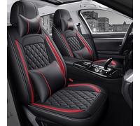 FROON Lot de housses de siège de voiture universelles pour BMW Série 1 120d E87 130i E87 120i E87 118i E87 116i E87 116d E87 Accessoires de voiture, noir-rouge luxe