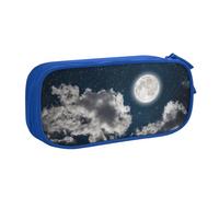 FROON Pochette pour fournitures scolaires et de bureau, ciel nocturne, pleine lune, grande capacité, trousse à crayons pour étudiants, papeterie, boîte à crayons, organiseur de bureau avec fermeture