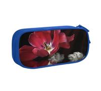 FROON Trousse pour fournitures scolaires et de bureau, grande capacité, motif tulipe rouge, trousse à crayons de grande capacité pour étudiants, papeterie, boîte à crayons, organiseur de bureau avec