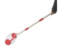 FROPIJ Collecteur de noix à roulettes en acier inoxydable avec sac de rangement, poignée télescopique pour noix, golf, noix