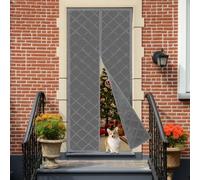 FROPIJ Rideau de protection thermique magnétique pour portes - Rideau de porte thermique épais - Protection contre le froid avec adhérence magnétique - Isolation thermique - Rideau de protection