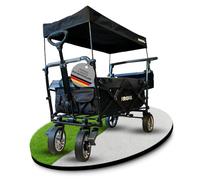 Frosal Chariot pliable Loki avec toit pare-soleil et poignée coulissante