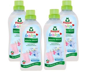 Frosch Bébé Lavage Souple Gentle Soin Liquide 4x 750ml 30 Wl 20 - 95°C