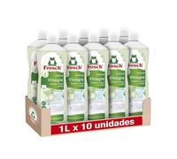 Frosch Lot de 10 nettoyants anticalcaires au vinaigre pour éliminer les taches de calcaire de bain et de cuisine, efficacité désincrustante