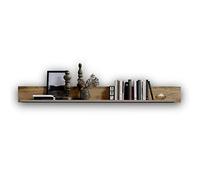 Froschkönig24 Fun Plus 2 Étagère Murale Aspect chêne et Basalte 180 x 18 x 22 cm