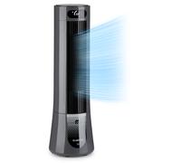 Klarstein Skyscraper Frost Refroidisseur d'air Purificateur d'air Débit d'air : 300 m³/h 45 W Réservoir : 7 L 2 blocs réfrigérants Oscillation à 90° Mobile Roulettes cachées Gris