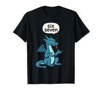 Frost Blue 67 Six Seven 6-7 Dragon - Teen Kids Brainrot Meme T-Shirt