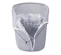 Frost Covers Plants, Winter Protection Pot, 27.56x25.59in Drawstring Zipper Protector, Weather Resistant Material, Breathable Shade Fabric for Grass, Vegetable Lawn, Tomato, Blueberry, Strawberry