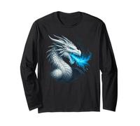 Frost Dragon Ice Flame Bête Fantastique Mythique Cold Fire Manche Longue