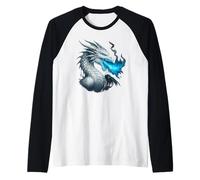 Frost Dragon Ice Flame Bête Fantastique Mythique Cold Fire Manche Raglan
