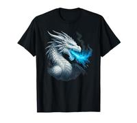 Frost Dragon Ice Flame Bête Fantastique Mythique Cold Fire T-Shirt