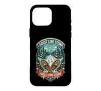Frost Line Stomp Raquettes Sentier Forêt Hivernale Coque pour iPhone 16 Pro Max