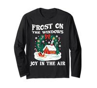 Frost on The Window Christmas Santa Christmas Family Celebration Manche Longue