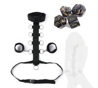 Frostcqc Kit noir d'immobilisation des mains en 2 parties, adapté à la correction posturale et au renforcement musculaire