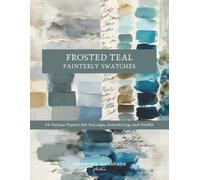Frosted Teal Painterly Swatches, 24 Unique Papers for Collage, Journaling, and Crafts: Inspired by Vintage Artist Color Studies with a Palette of Blue, Gray, and Neutrals