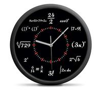 Froster Horloge Mathématique avec Mécanisme Silencieux, Horloge Geek Murale avec Formules Mathématiques, Cadeau