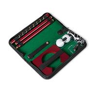 Froster Kit de Golf Bureau, Coffret de Mini Golf Interieur, Set Portable avec Club Putter Pliable, 2 Balles et Trou