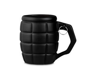 Froster Tasse Grenade Géante - Noir, 790 ml, XXL Tasse 3D en Forme de Grenade à Main