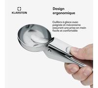 FrostFusion cuillère à glace | acier inoxydable | inoxydable | résistante aux rayures | ergonomique | compatible lave-vaisselle