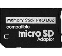 FrostVerve Adaptateur de carte mémoire pour PSP 1000/2000/3000 Micro SD vers Memory Stick Pro Duo compatible avec appareil photo, Handycam et téléphone portable