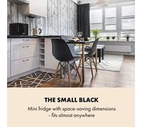 Frosty Mini réfrigérateur 10 litres - Porte miroir - Classe A - Noir