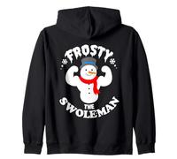 Frosty The Swoleman Funny Buff Swole Bonhomme de Neige Gym Muscle Man Sweat à Capuche