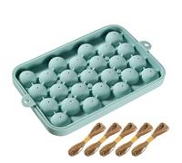 FrostyFlair kit de fabrication de savon, moules en silicone pour savons DIY, moules exquis en forme de raisin avec 100 m de ficelle de jute, savons faits main pour idées cadeaux sans savon