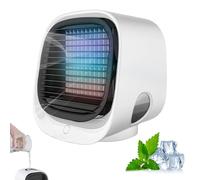 Frostyfuse Climatiseur, Frosty Fuse Air Conditioner, Climatiseur Portable Voiture, Ventilateur Cool 3 Vitesses, Petit Climatiseur pour Chambre/Bureau/Camping (Blanc)