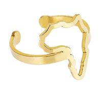 Frotox Anneau de Carte de l’Afrique Minimaliste personnalisé Afrique Doigt Bague Ethnique Africaine Bague culturelle Anniversaire Bijoux Cadeau Afrique Carte Anneau pour Les Femmes