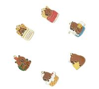 Frotox Elegant Color Color Capybaras Alloy Keychain Charm Pendant Pendant Hobe Up Up Charm Accessoire pour Usage Quotidien