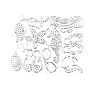 Frotox Plage MéTal Matrices De DéCoupe Vacances SéRie DéCoupes Gaufrage Pochoirs ModèLe Moule pour Bricolage Fabrication De Cartes Scrapbooking DéCor