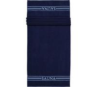 Frottana Serviette de Sauna, Bleu océan, 80 x 200 cm