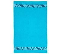 Frottana Shadow Serviette d'invité, Coton, Turquoise, 30 x 50 cm
