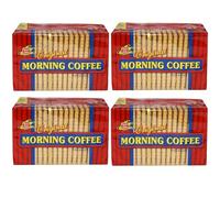 Frou Frou Lot de 4 paquets de 90 g de crackers originaux pour biscuits au café du matin - Convient également pour la cuisson de gâteaux et de pâtisseries