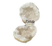 FROVOL Boîte à géode en cristal, boîte unique pour la Saint-Valentin pour demande en mariage et bijoux en géode Agate naturelle R Box