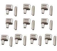 FROVOL Lot de 10 arrêts de fermeture éclair en métal à extrémité ouverte pour fermeture éclair O0C0 pour vêtements DIY M5T9