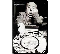 Froy Film Alfred Hitchcock Con Telefono Mur Tôle Signe Rétro Fer Affiche Peinture Plaque Tôle Vintage Art Personnalisé Créativité Décoration Artisanat pour Café Bar Garage Maison