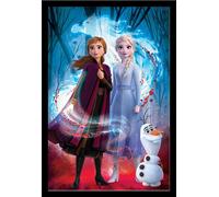 Frozen 2 - Poster - Guided Spirit + cadre amovible, Shinsuke® Maxi MDF noir, vitre acrylique
