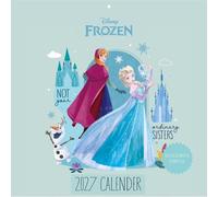 FROZEN 2027: Wandkalender 30x30 cm (30x60 cm geöffnet) mit Notizkalendarium und Disney-Motiven von Elsa, Anna, Olaf & Kristoff